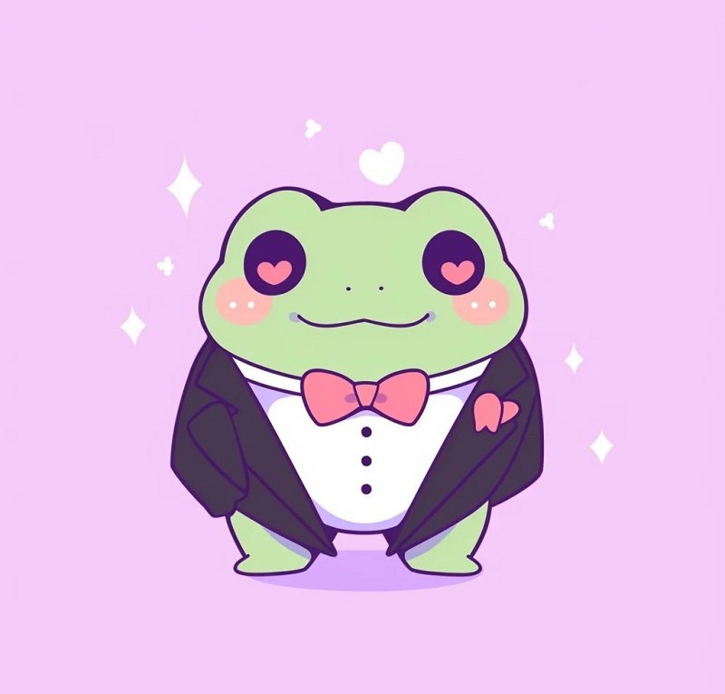 avatar hình nền con ếch cute 3