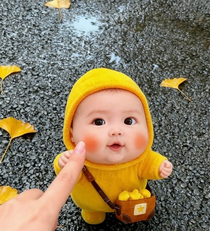 avatar meme ảnh em bé cute 4