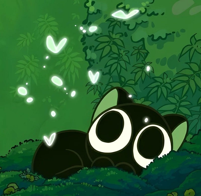 avatar mèo đen cute 6