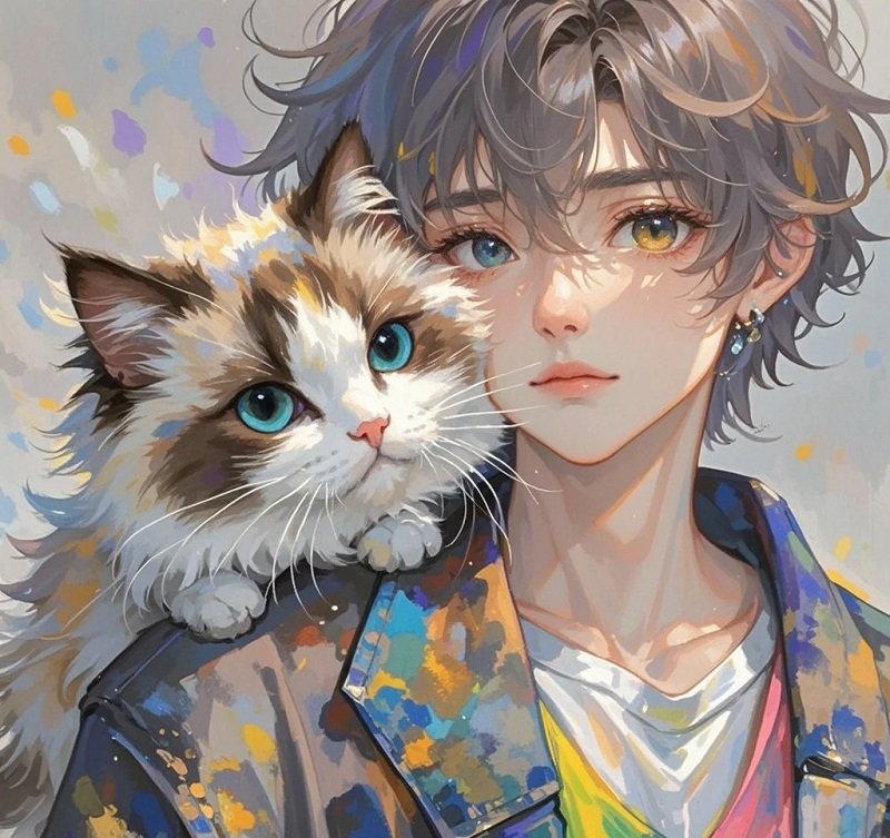 avatar mèo đôi 24