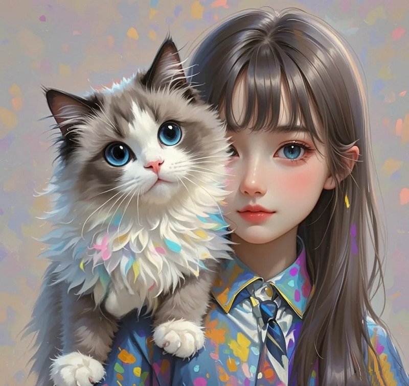 avatar mèo đôi 25