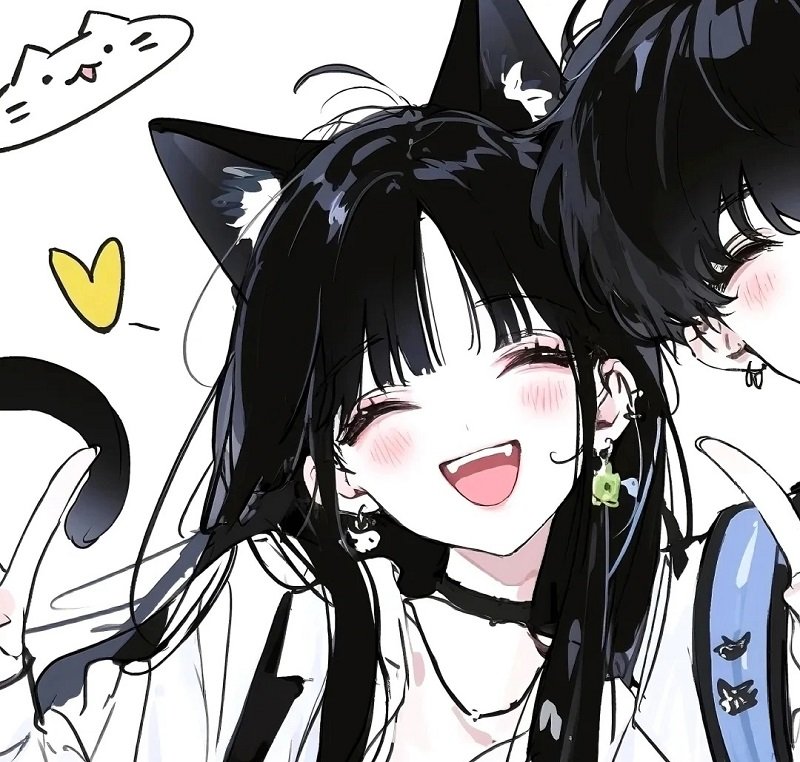 avatar mèo đôi 34