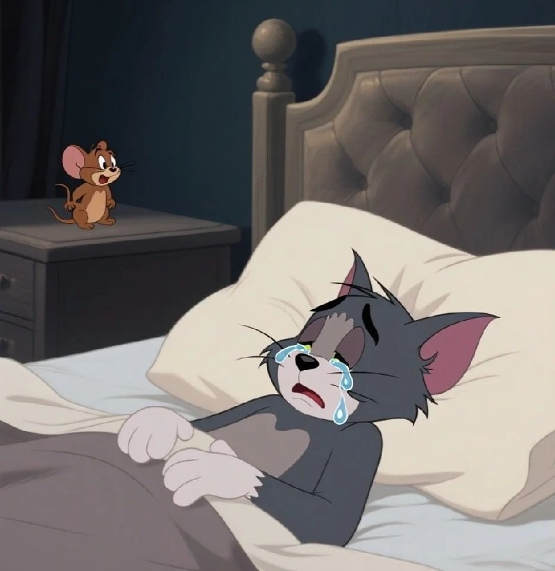 avatar mèo khóc 11