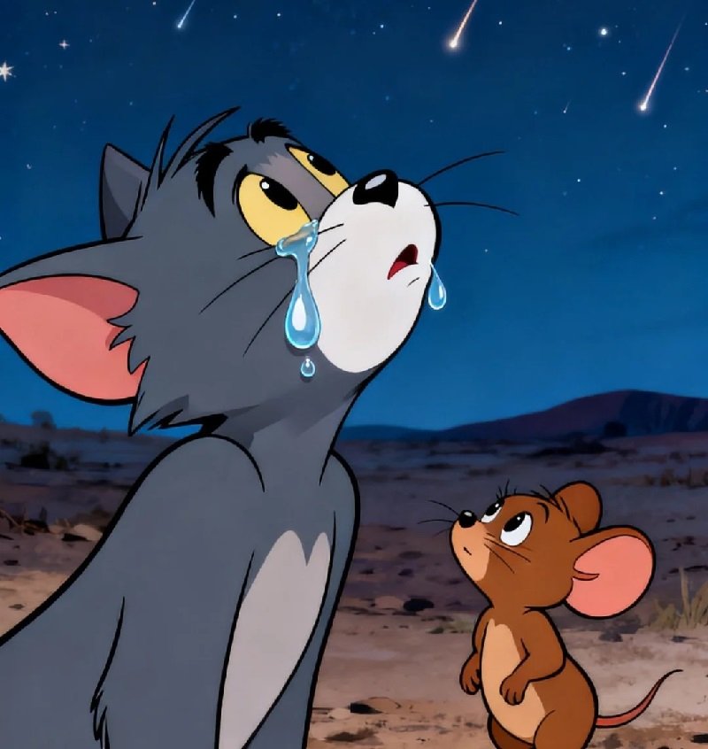 avatar mèo khóc hài 8