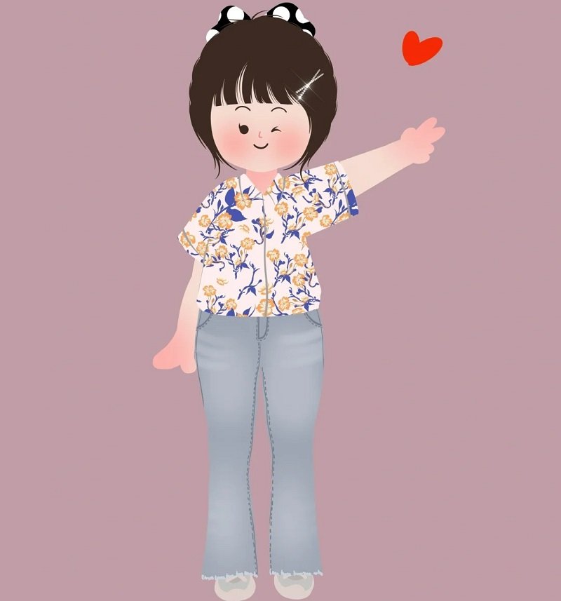 avatar nhóm 6 người nữ vô tri 10