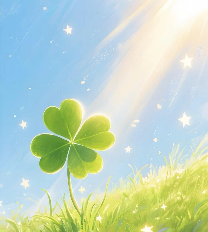 cỏ 4 la may mắn avatar đẹp 8