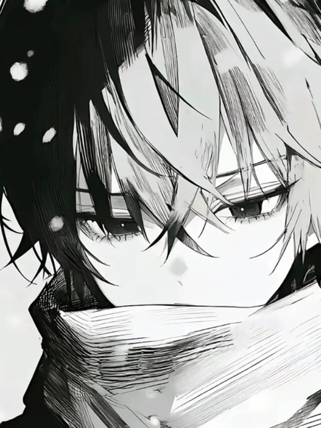 avatar ảnh anime nam buồn đen trắng 1