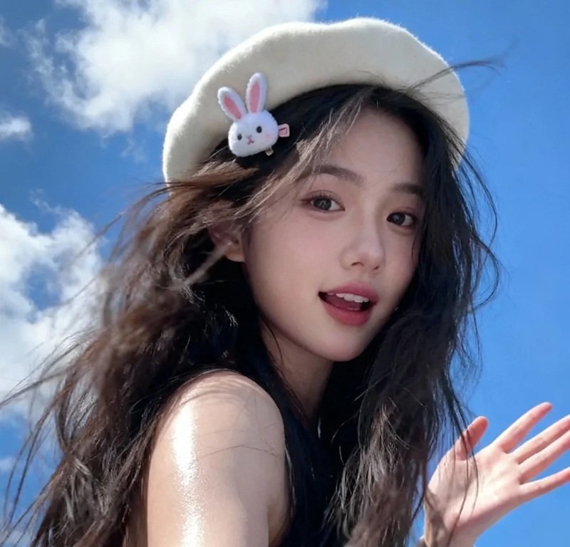 cute bầu trời xanh ảnh avatar đẹp cho con gái 2