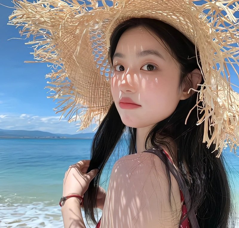 cute bầu trời xanh ảnh avatar đẹp cho con gái 9