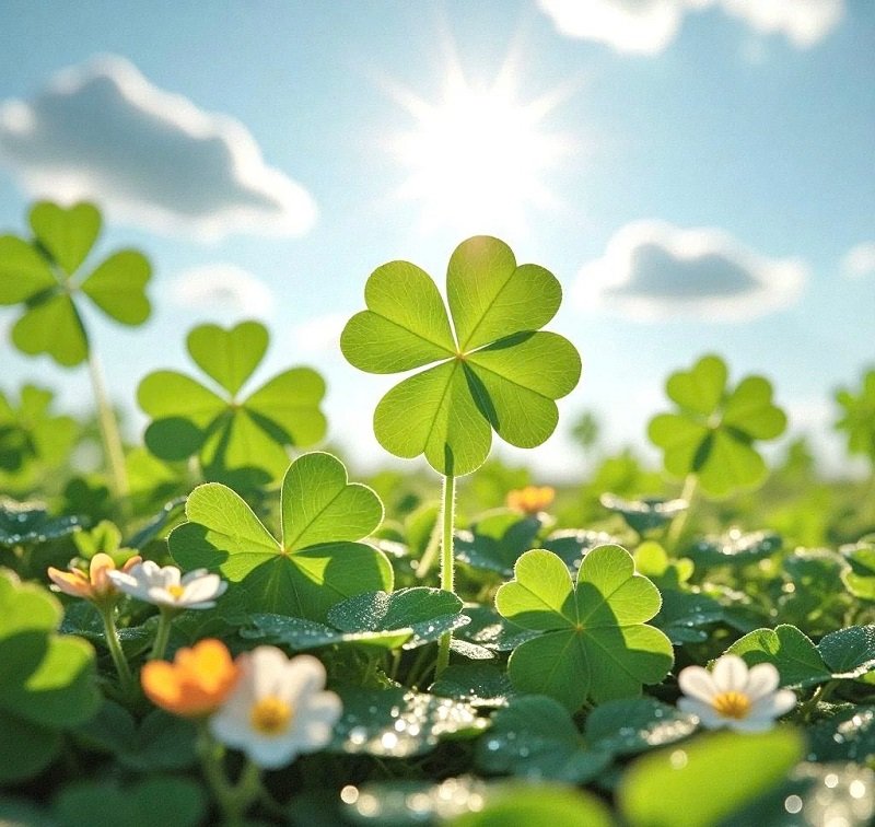 cute cỏ 4 lá may mắn avatar đẹp 1