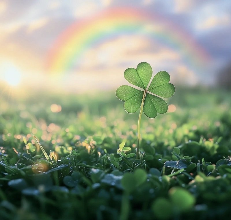 cute cỏ 4 lá may mắn avatar đẹp 10