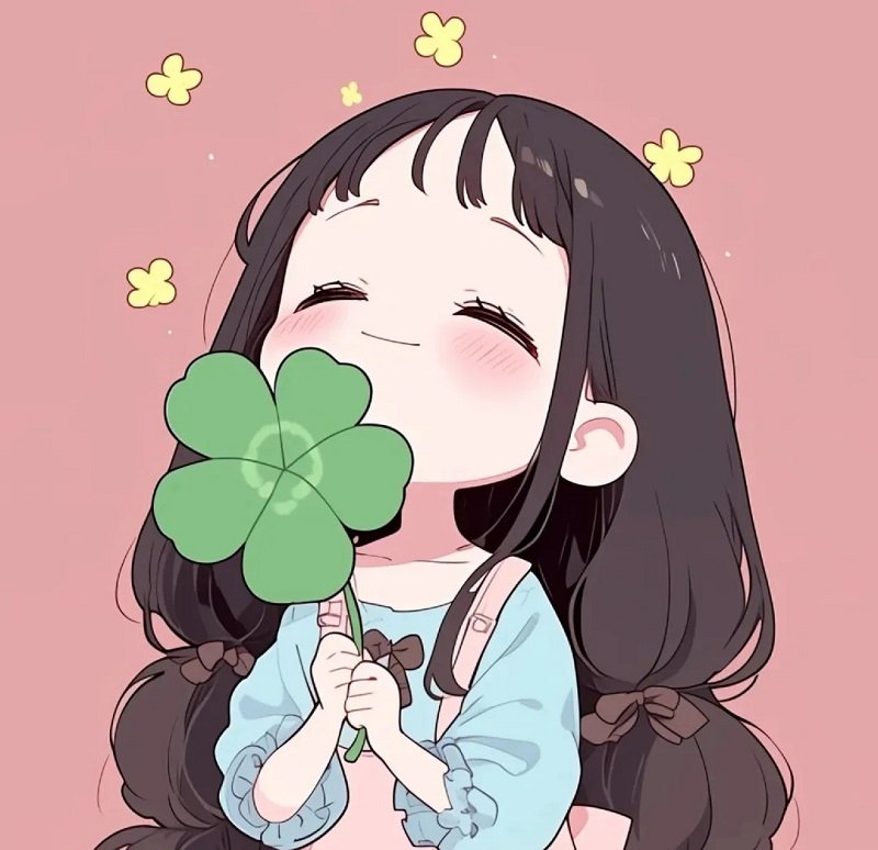 cute cỏ 4 lá may mắn avatar đẹp 4