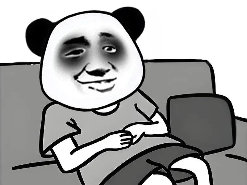 meme gấu trúc mắt thâm