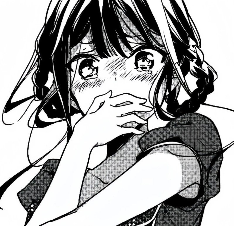 ngầu sad girl avatar anime đen trắng 1