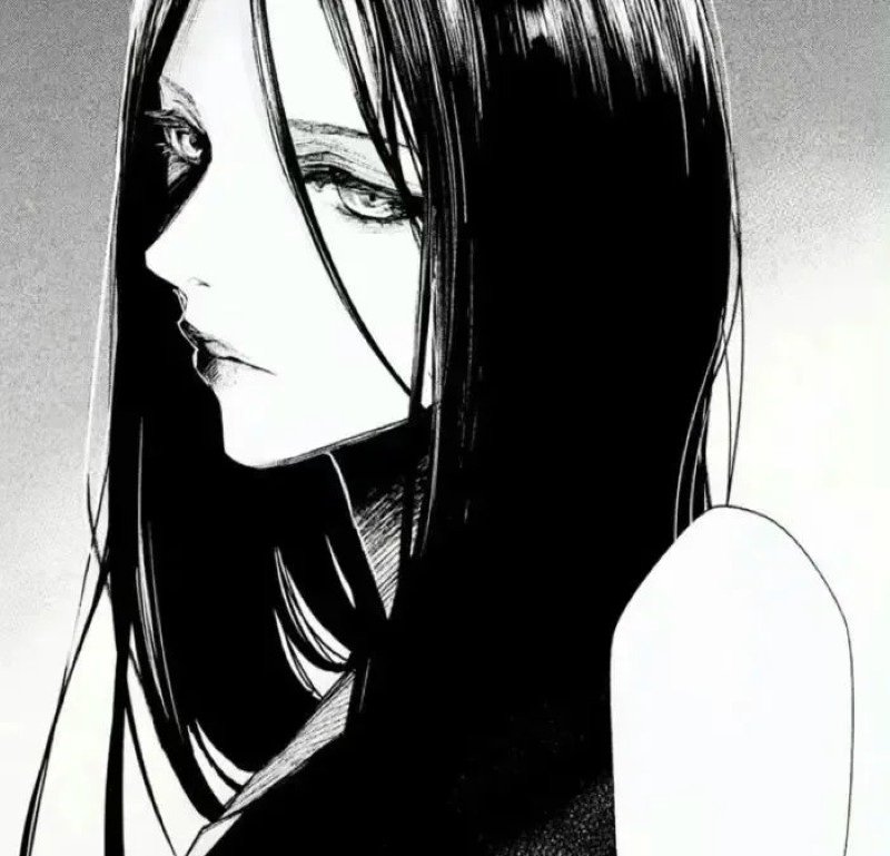 ngầu sad girl avatar anime đen trắng 8