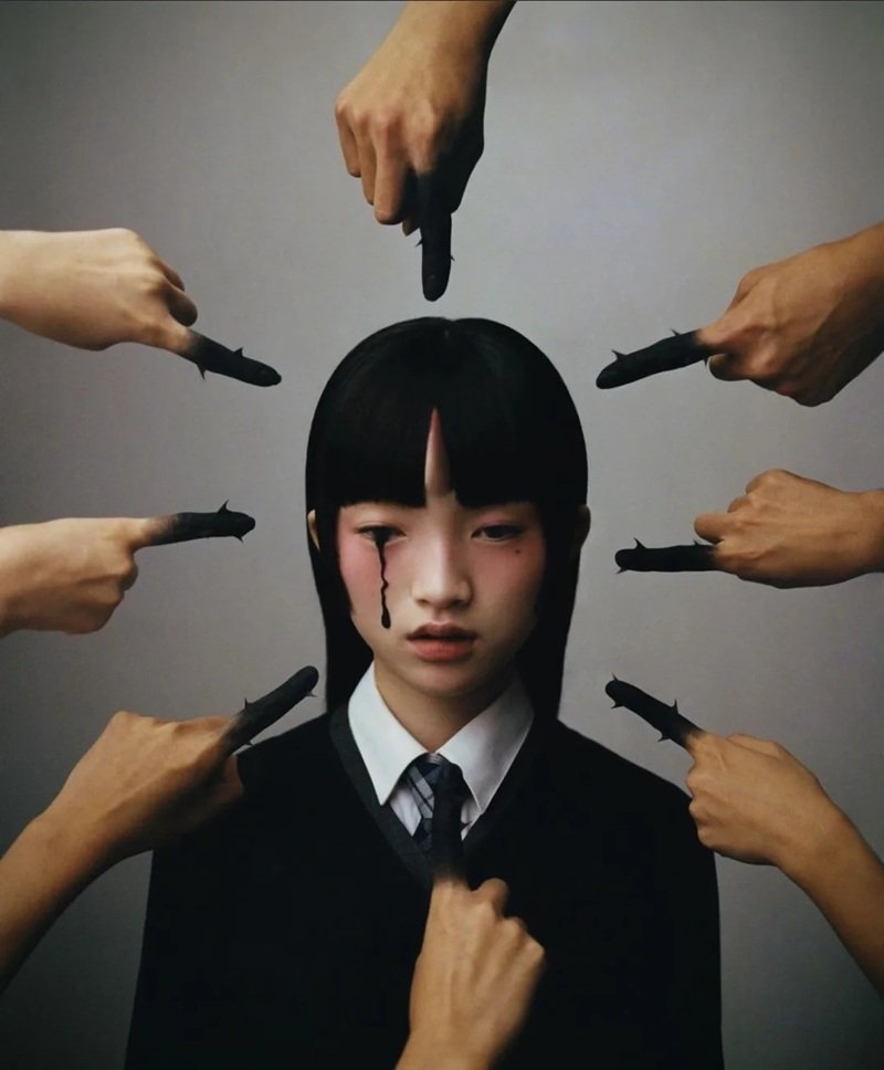 ảnh bạo lực học đường 9