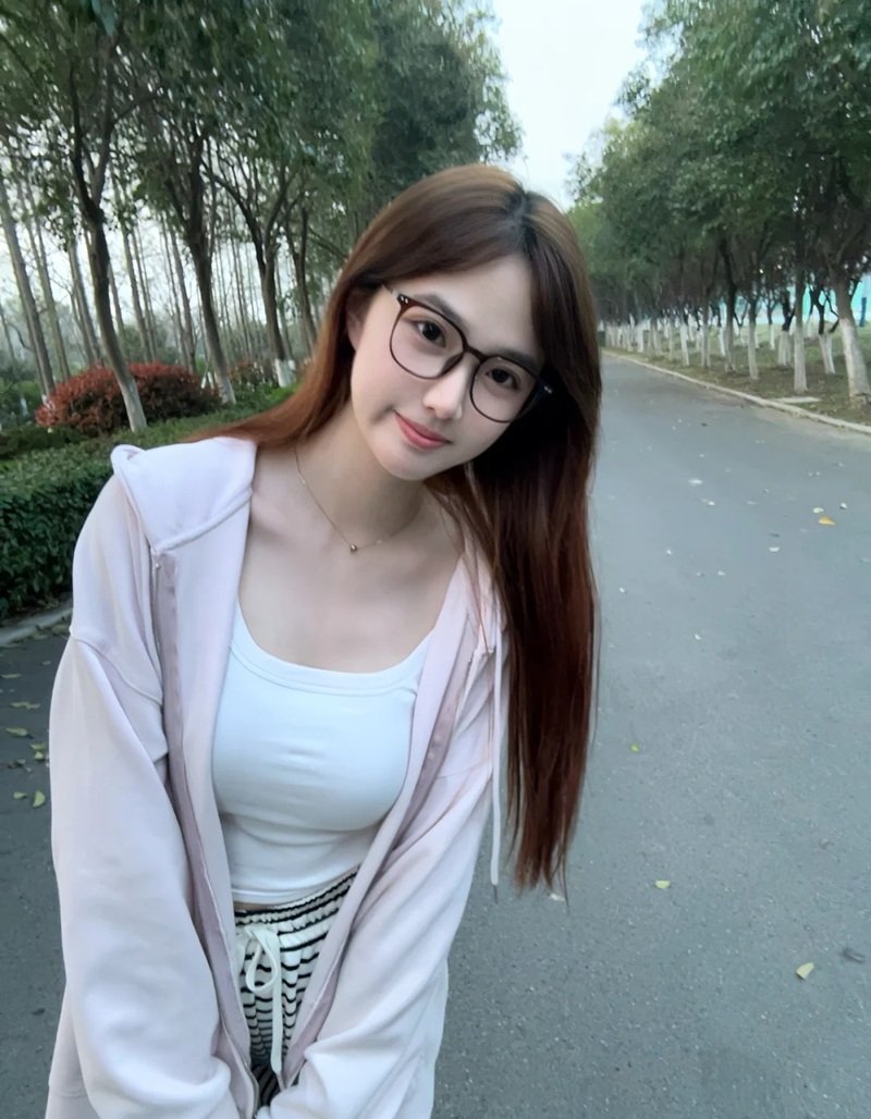 ảnh gái xinh đeo kính​ 10