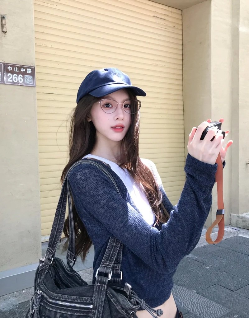 ảnh gái xinh đeo kính​ 17