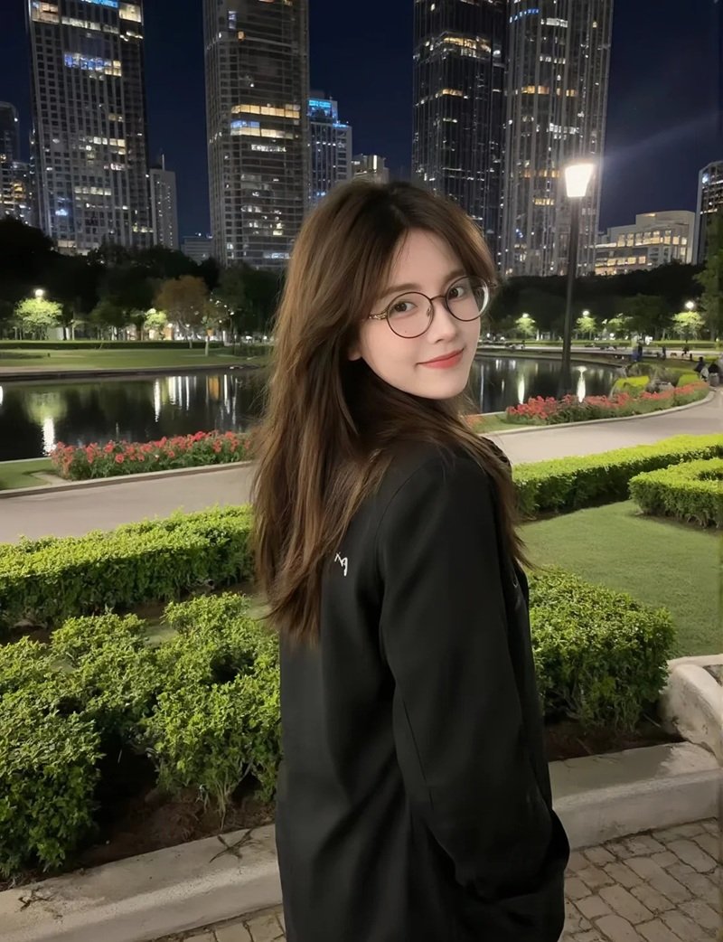 ảnh gái xinh đeo kính​ 19