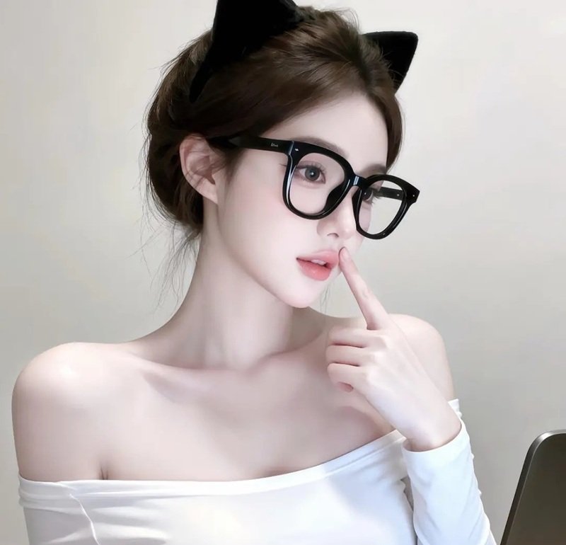 ảnh gái xinh đeo kính​ 27