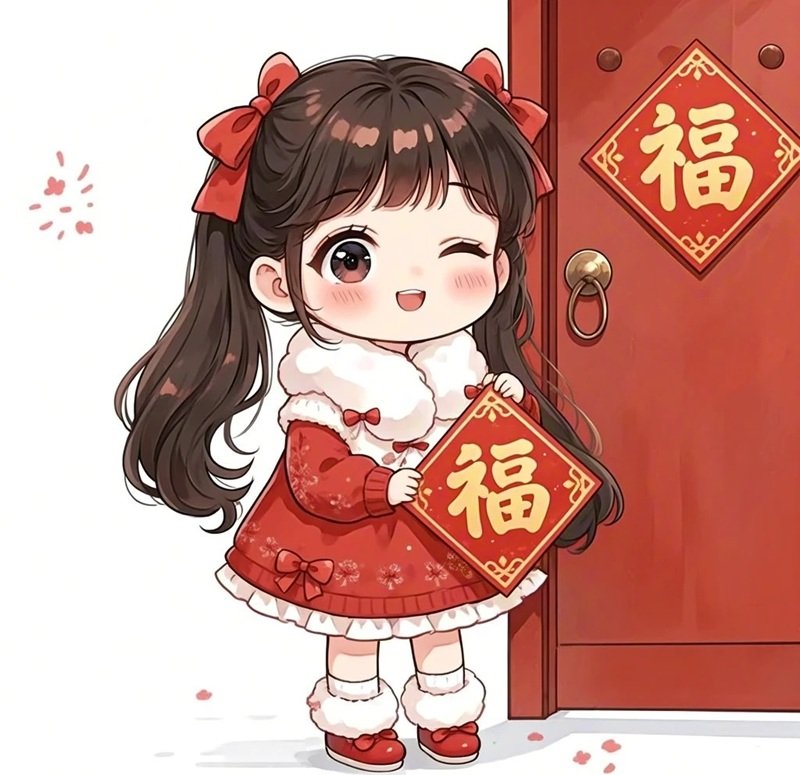 ảnh tết chibi 24