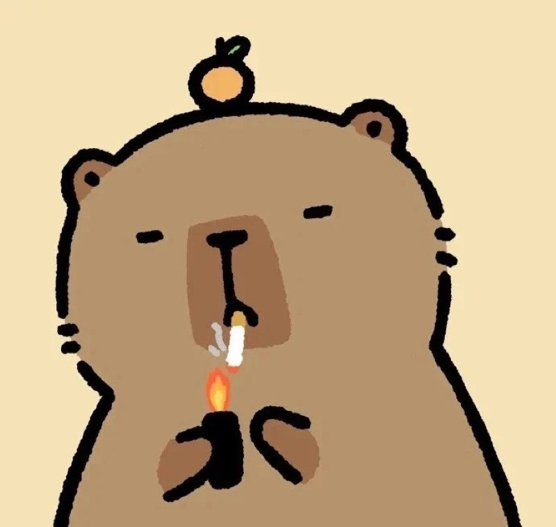 capybara meme hoạt hình