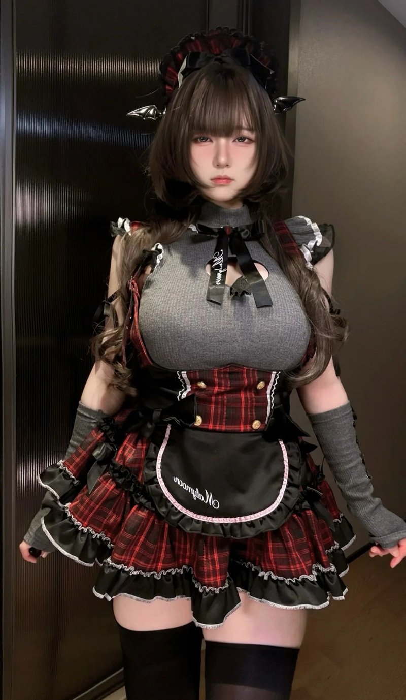 gái xinh mặc đồ hầu gái 38