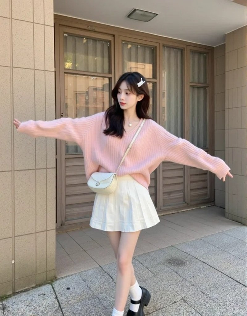 gái xinh mặc pinky 17