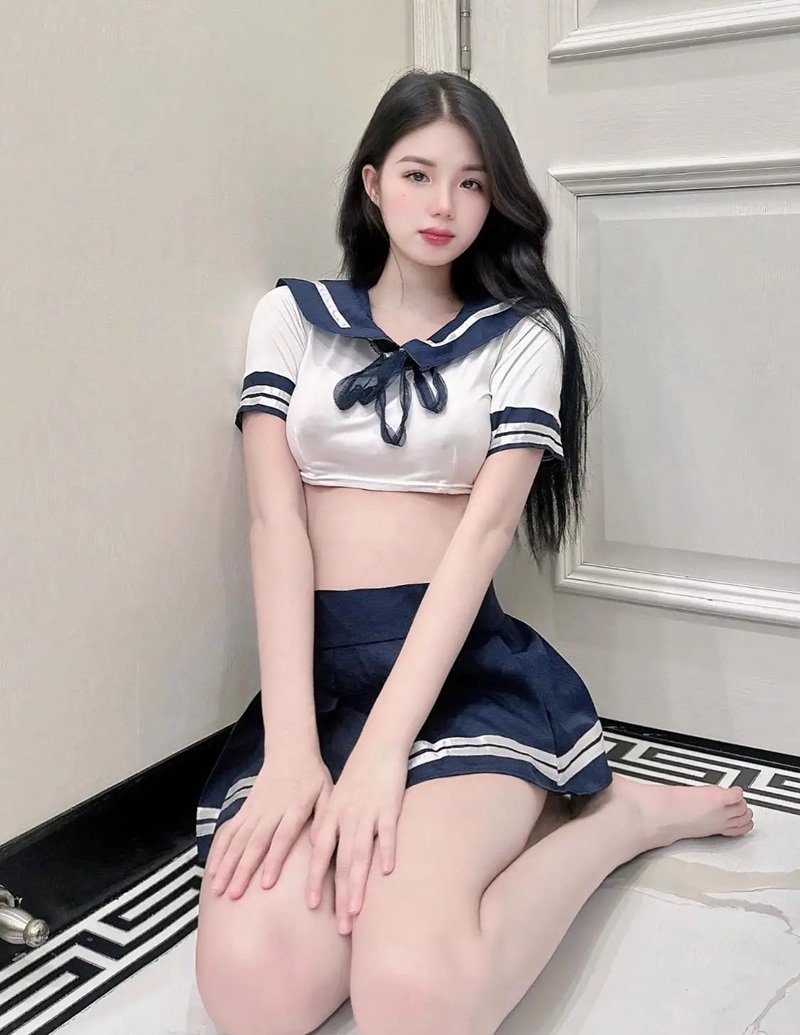 gái xinh mặc váy ngắn 17