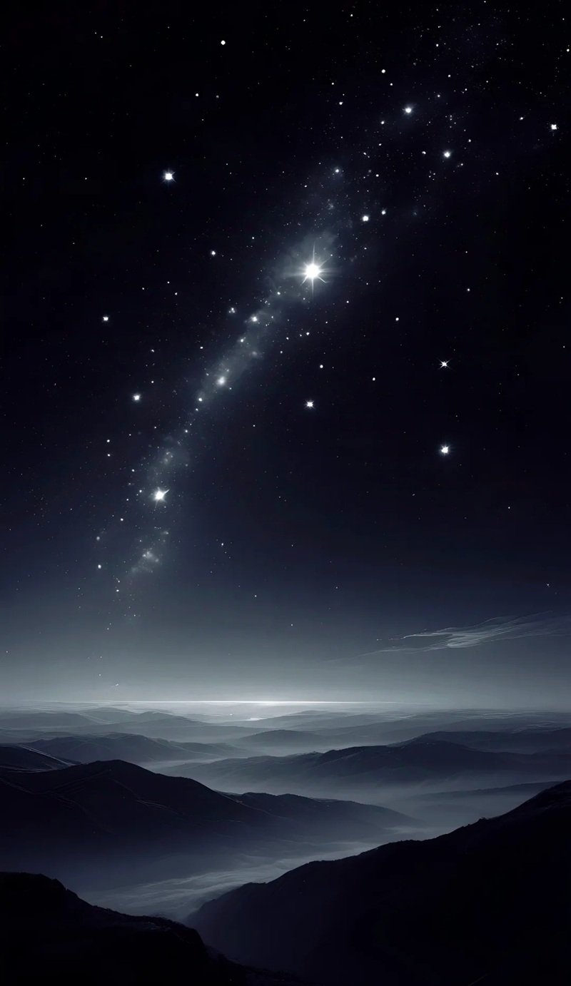 hình ảnh bầu trời đêm chill