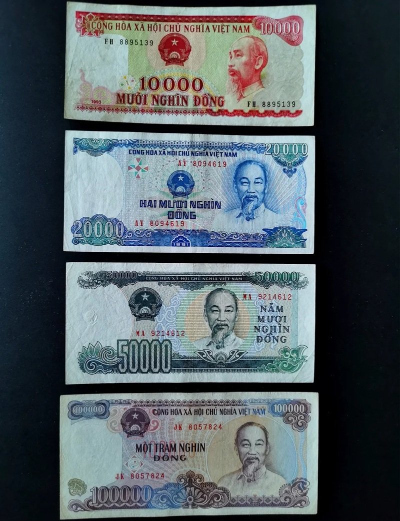 Hình ảnh tiền Việt Nam cũ xưa