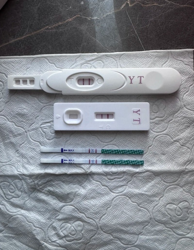 ảnh que thử thai 2 vạch 14