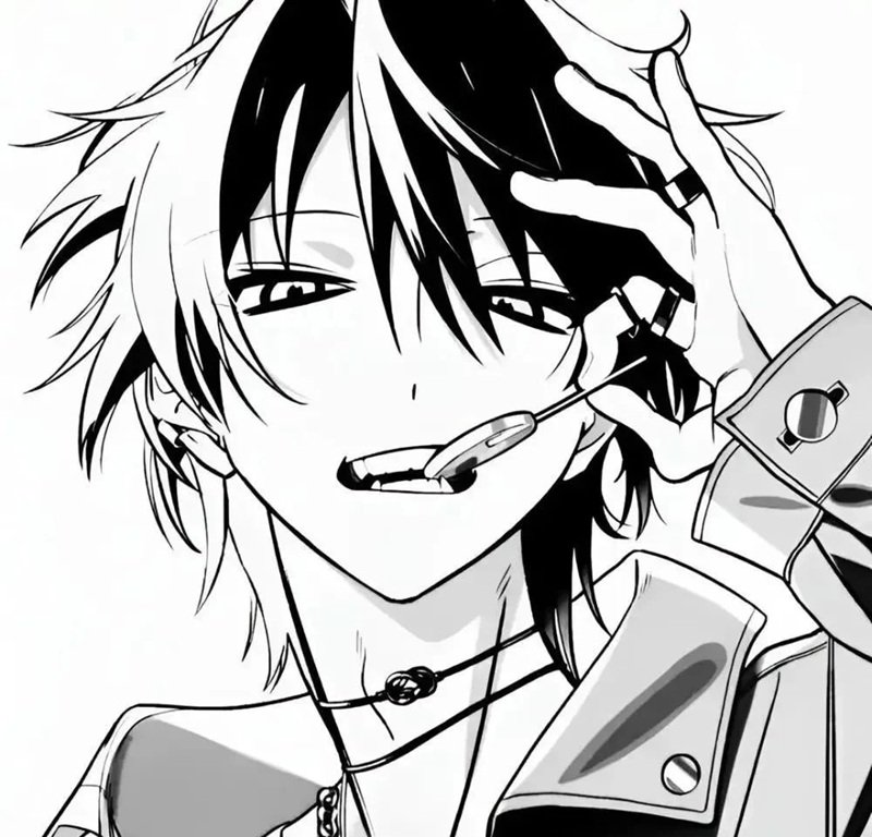 avatar anime đen trắng 37