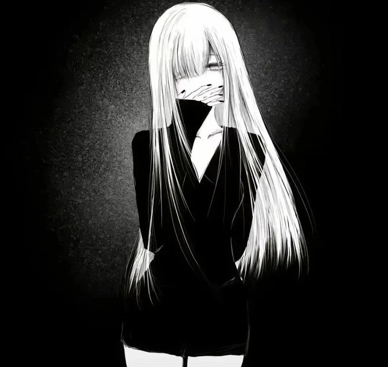 avatar anime đen trắng 39