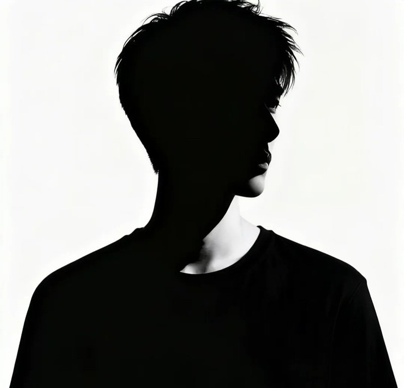 avatar đen trắng buồn 7