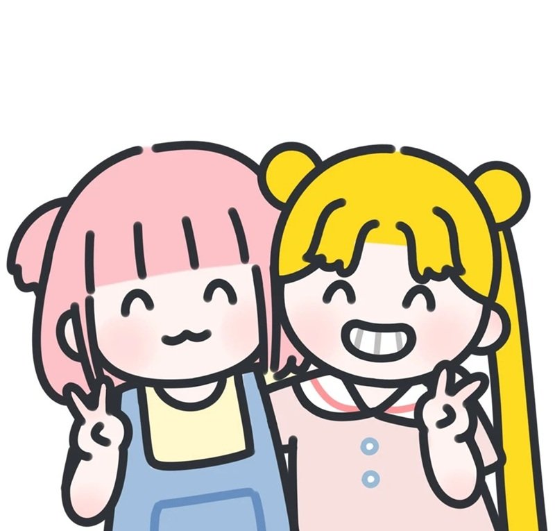 avatar đôi bff nữ chibi 22
