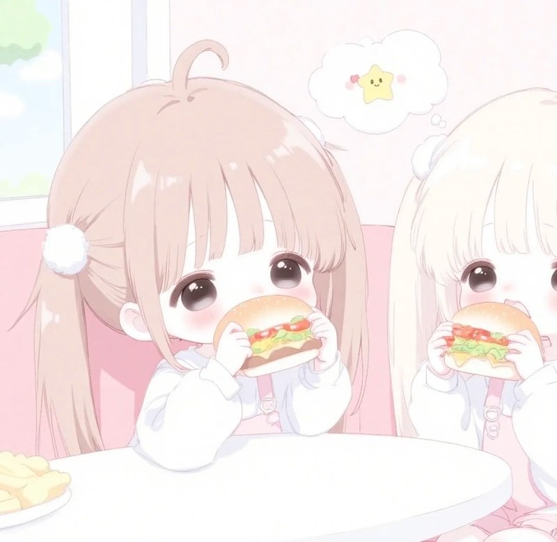 avatar đôi bff nữ chibi 42