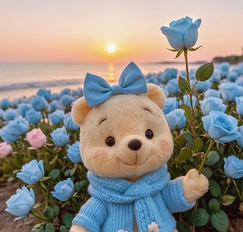 avatar màu xanh dương cute 21