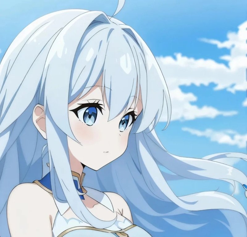 avatar màu xanh dương cute 26