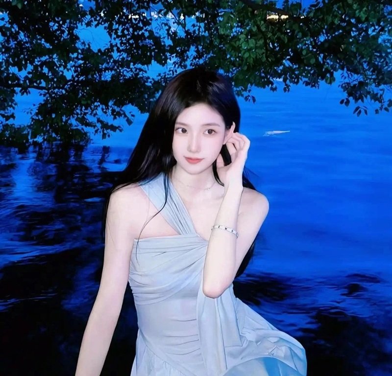 avatar màu xanh dương cute 29