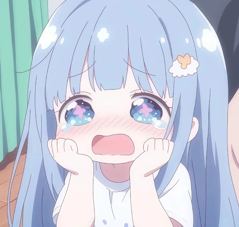 avatar màu xanh dương cute 30