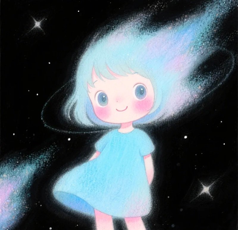 avatar màu xanh dương cute 33