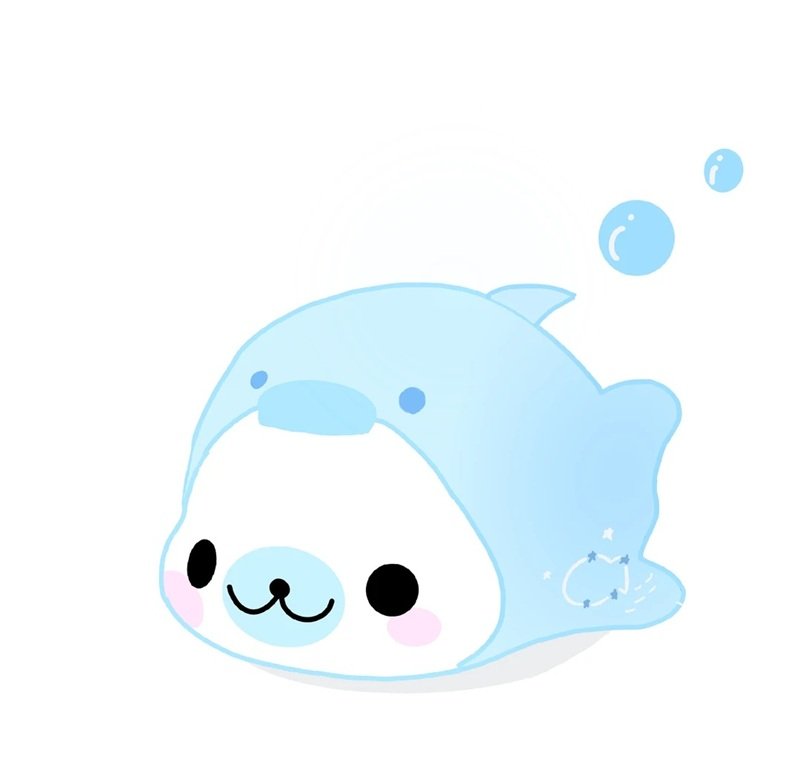 avt avatar màu xanh dương cute 19