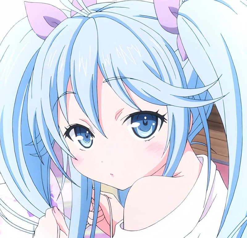 avt avatar màu xanh dương cute 27