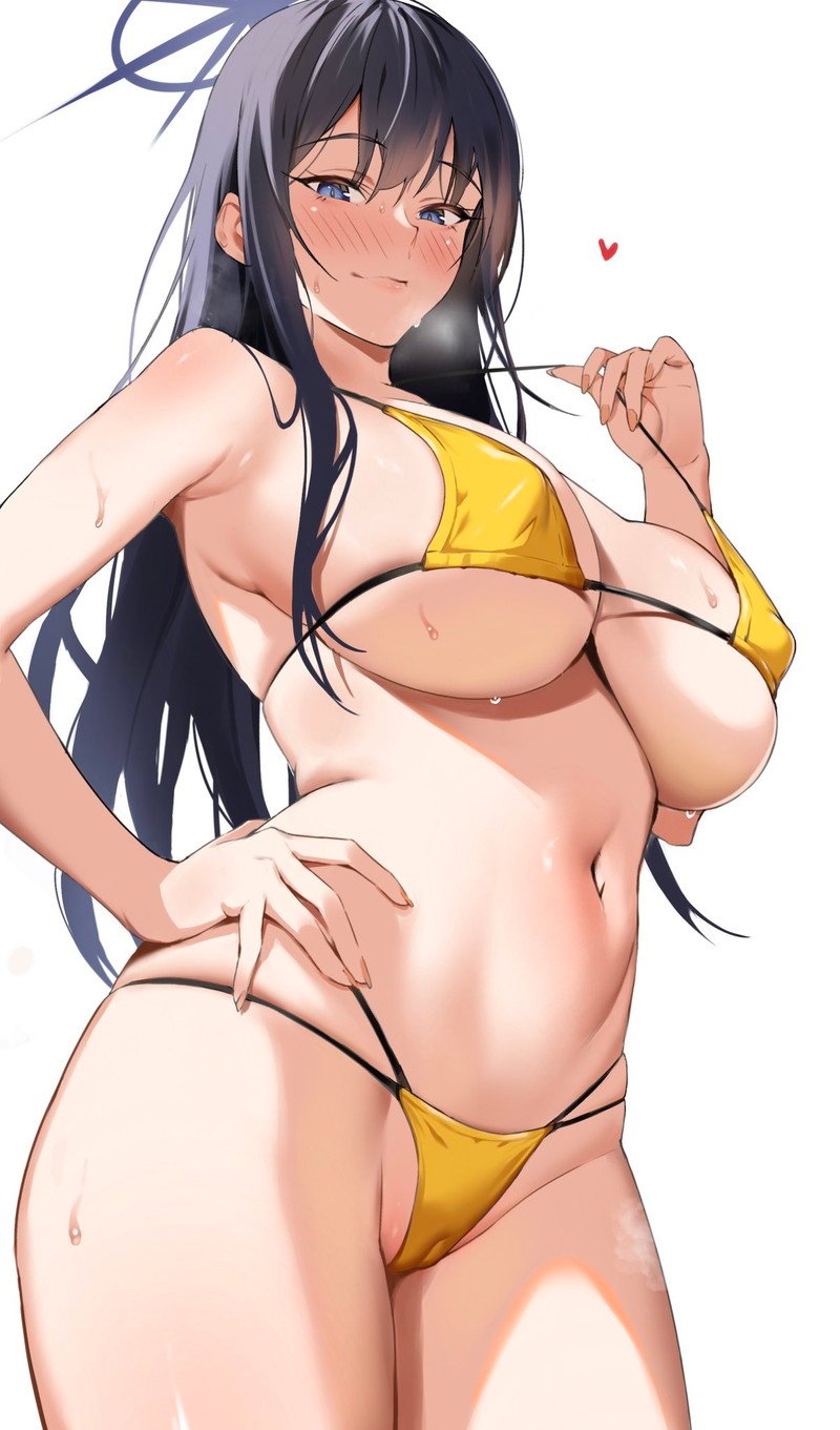 Body hot girl anime vú to trong ảnh