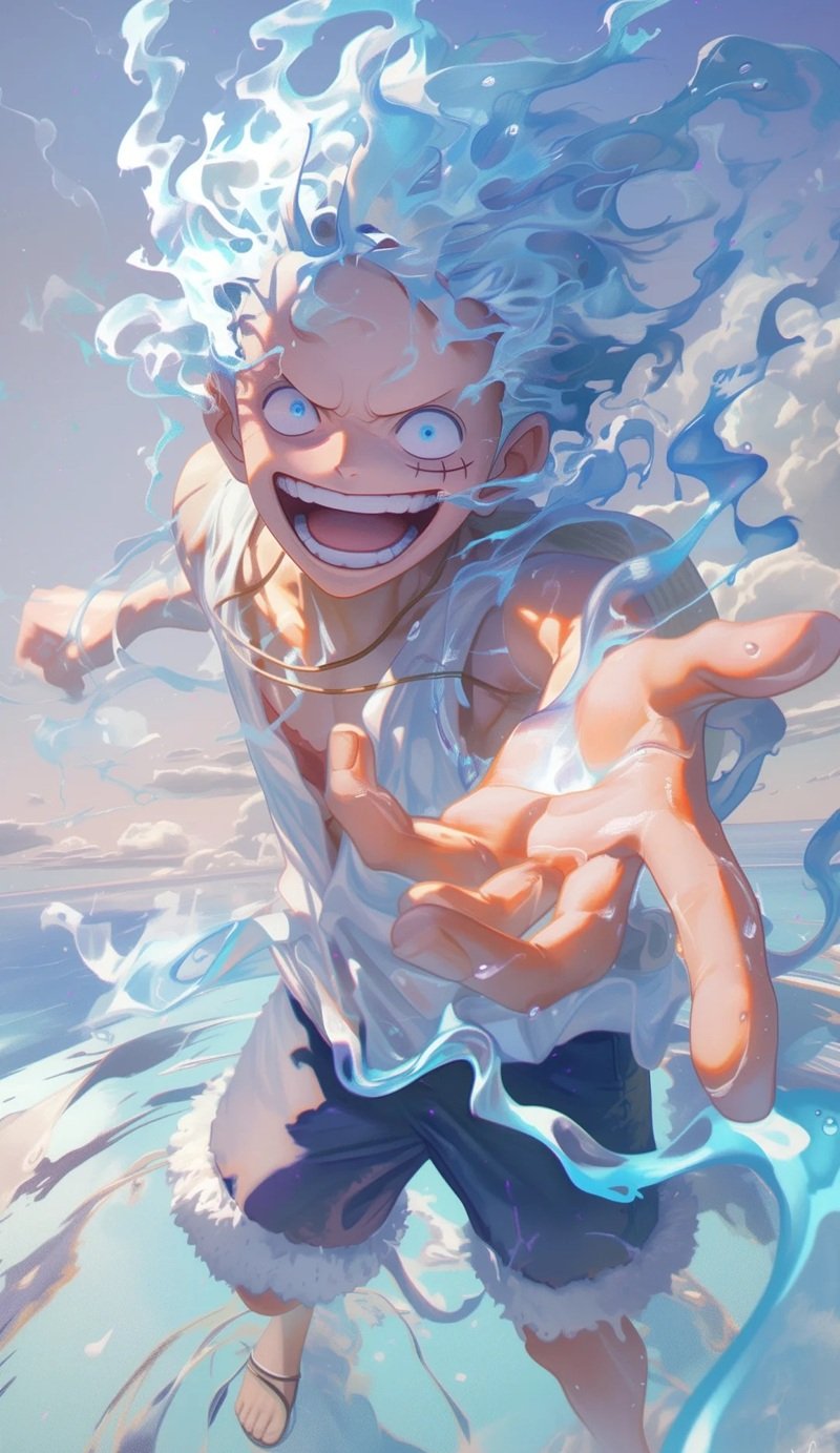 hình ảnh luffy gear 5 9