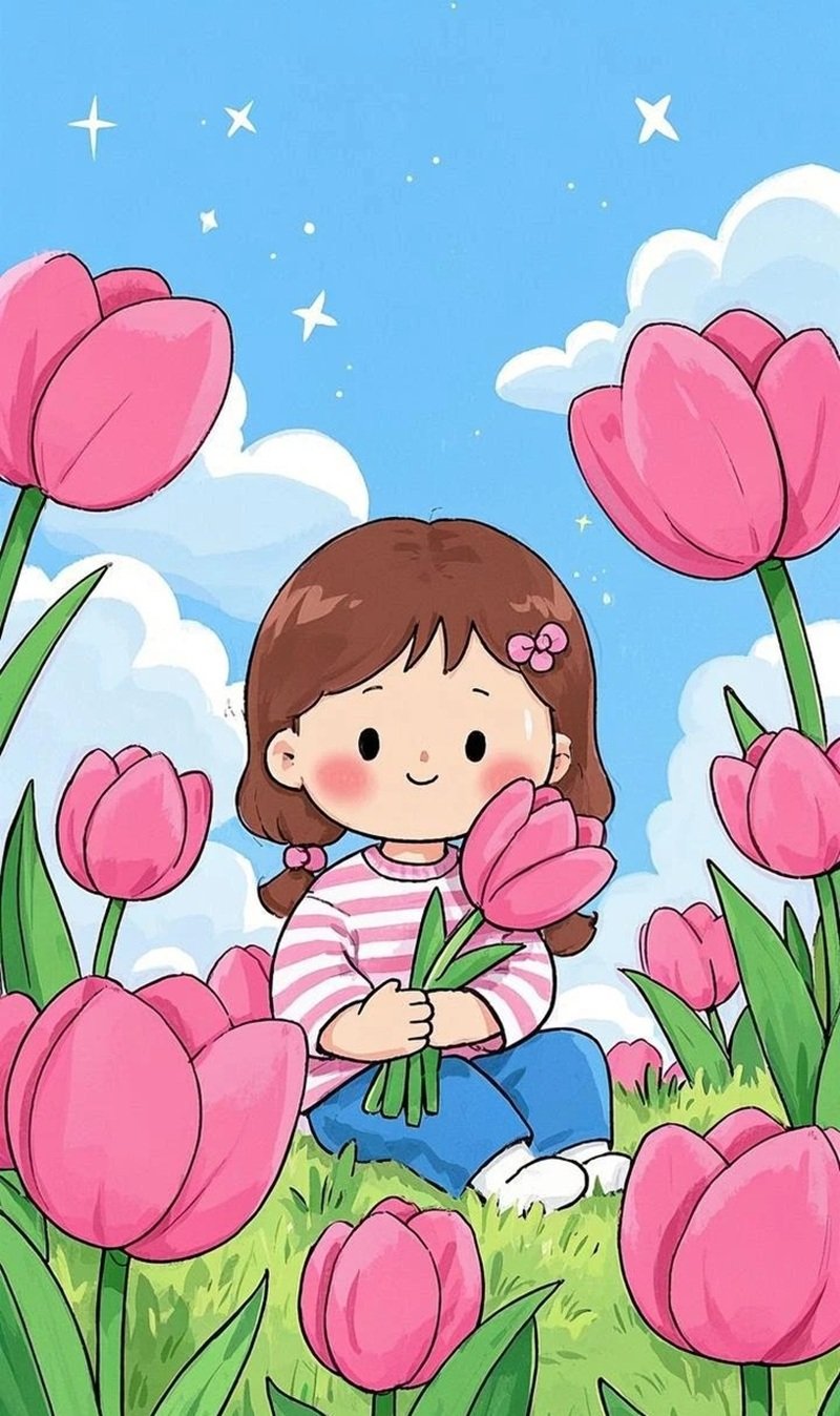 hình nền hoa tulip cute 12