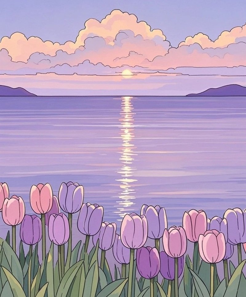 hình nền hoa tulip cute 18