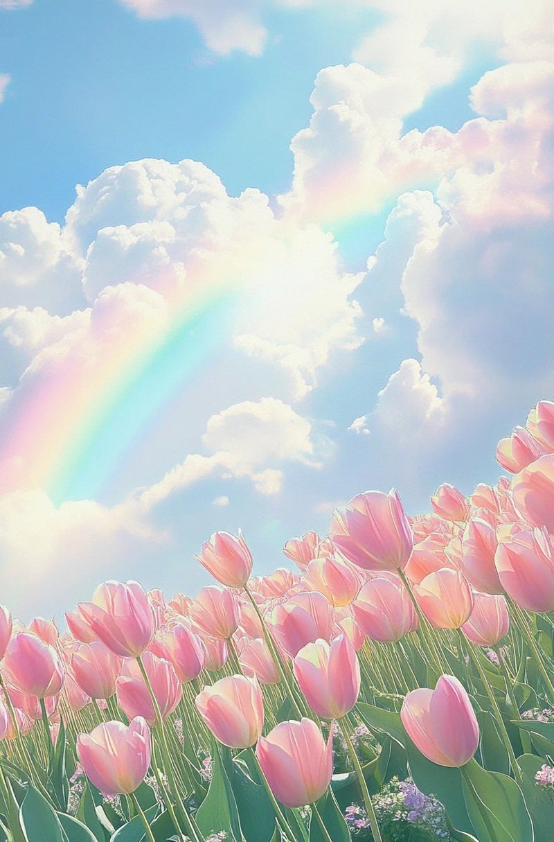 hình nền hoa tulip cute 3