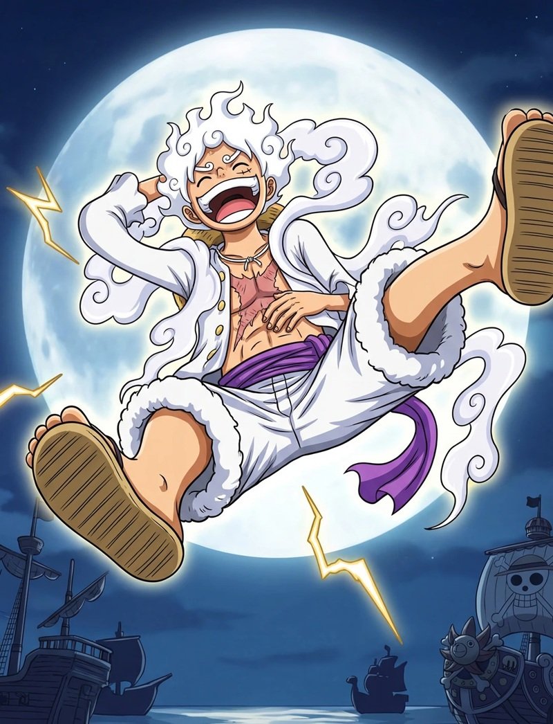 hình nền luffy gear 5 32